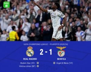 El Real Madrid vence al Benfica y asegura su clasificación en la Champions